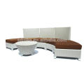 DE- (506) mobiliário de exterior de vime conjuntos de sofás modulares